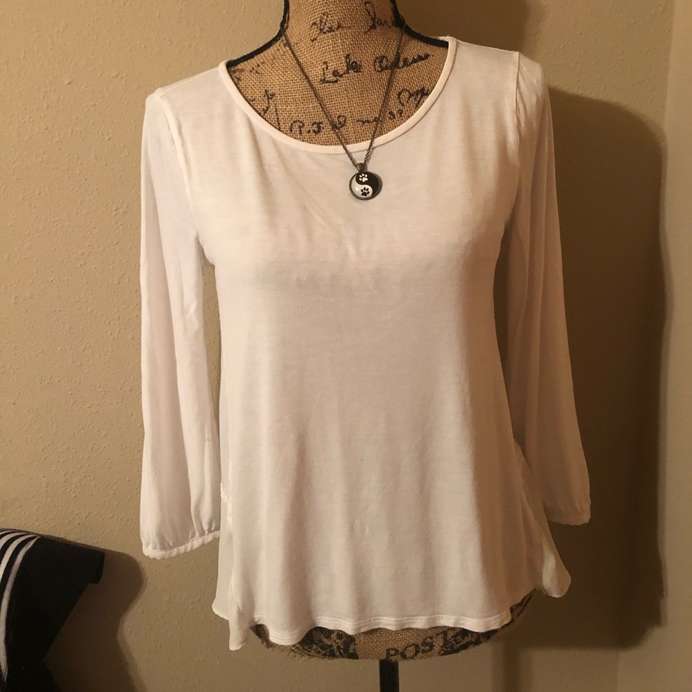 2/14$ LOFT white loose fitting top